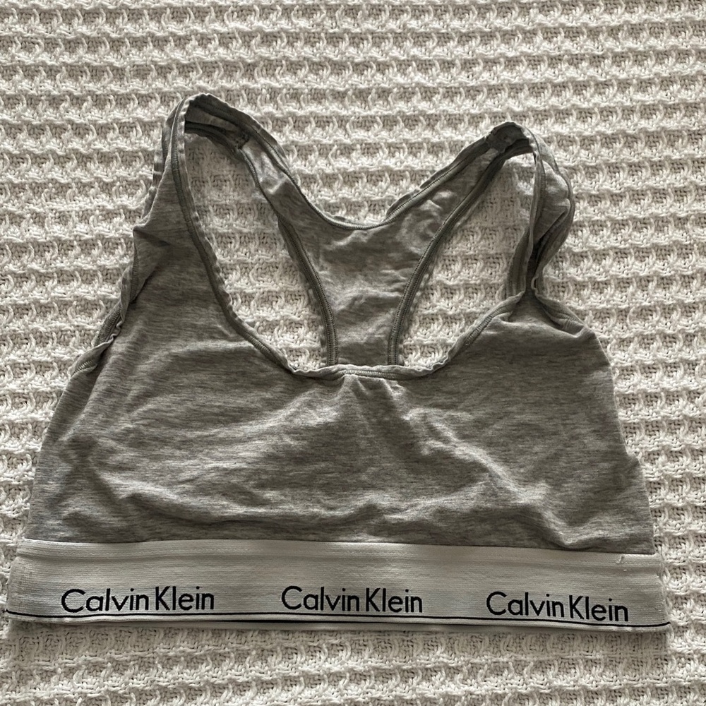 Calvin Klein Gray Sports Bra